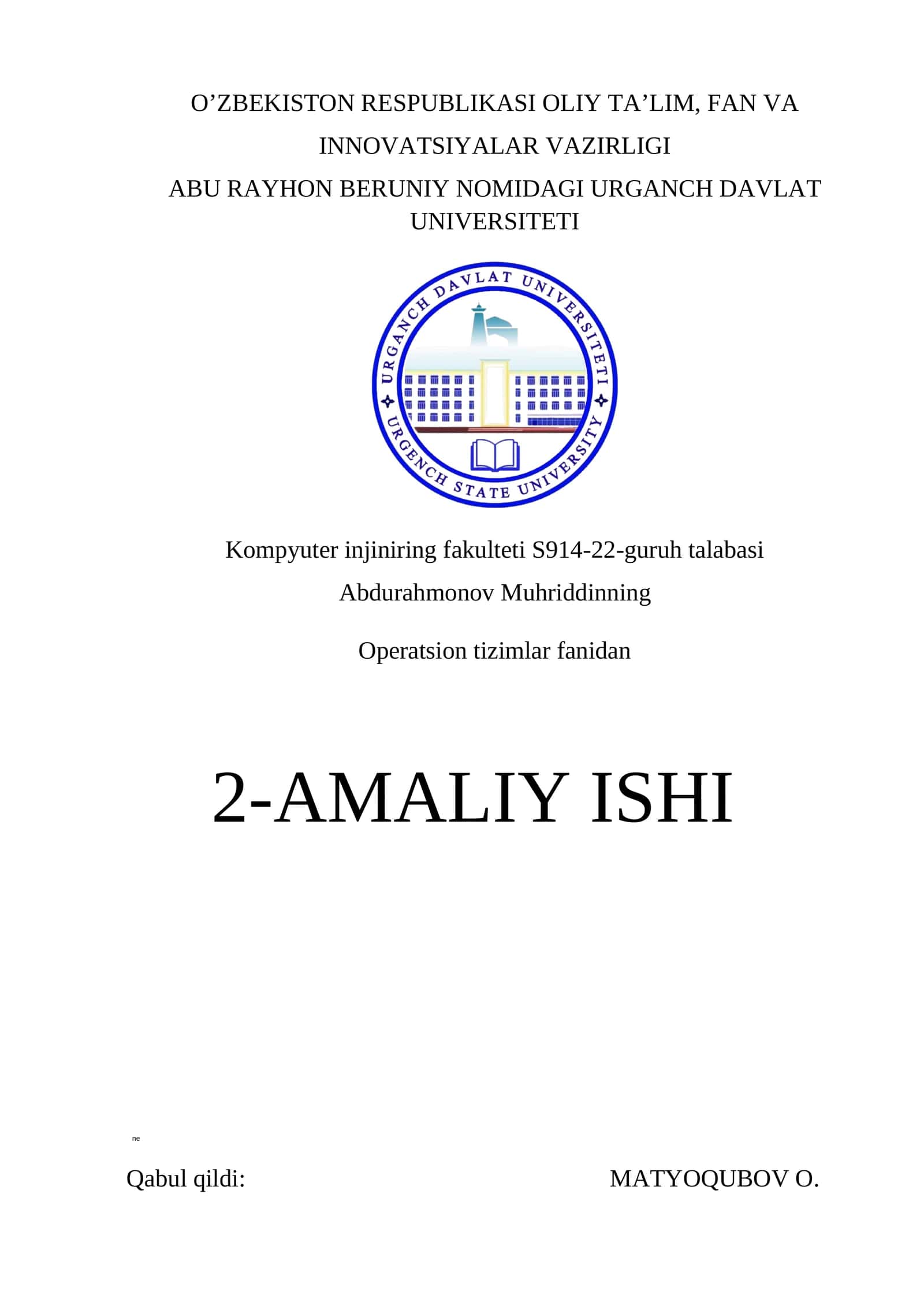 Operatsion tizimlar haqida 1