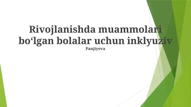 Universal Oʻqitish Dizayni (UOD) 1