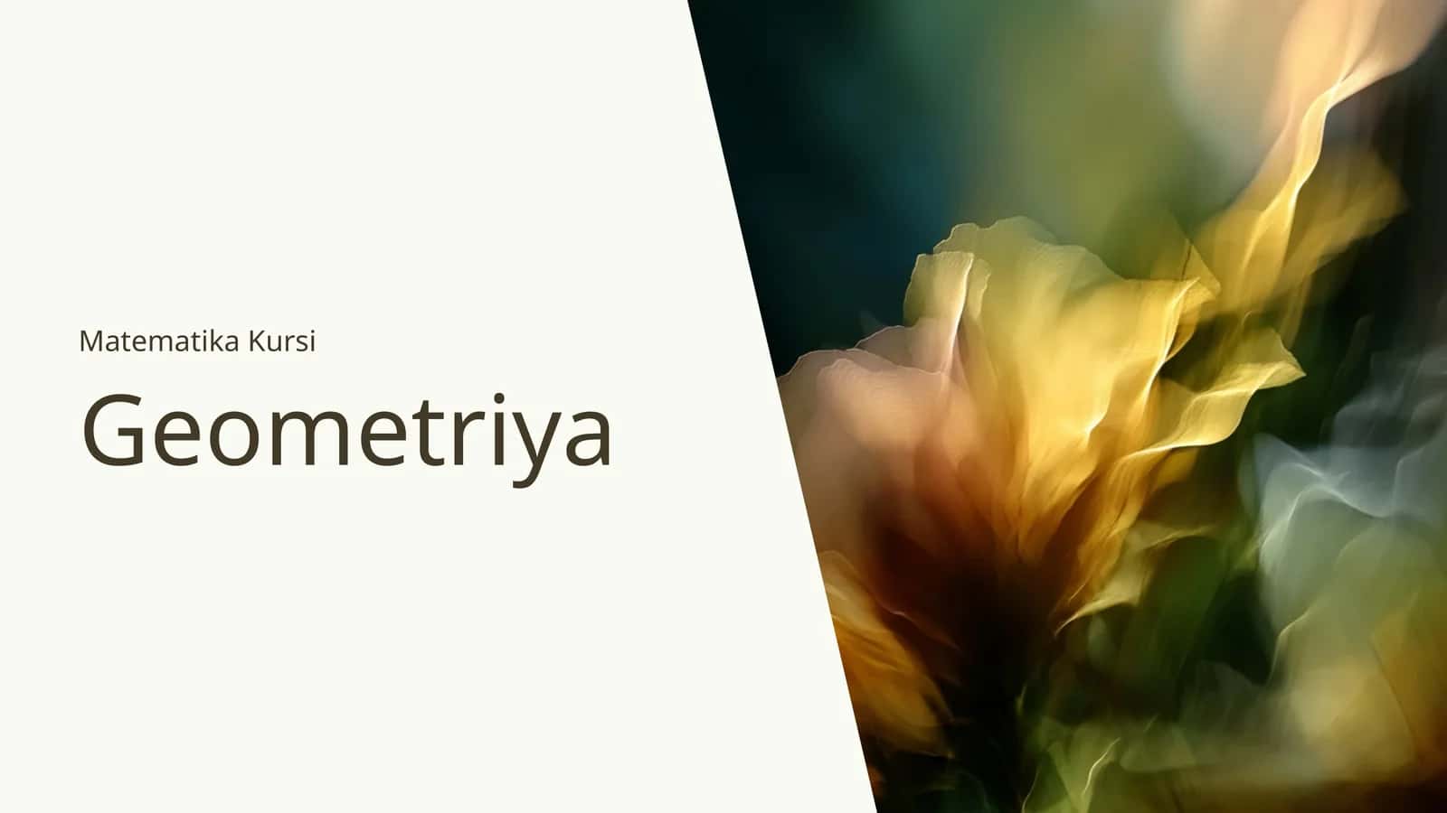 Matematika Kursi 1