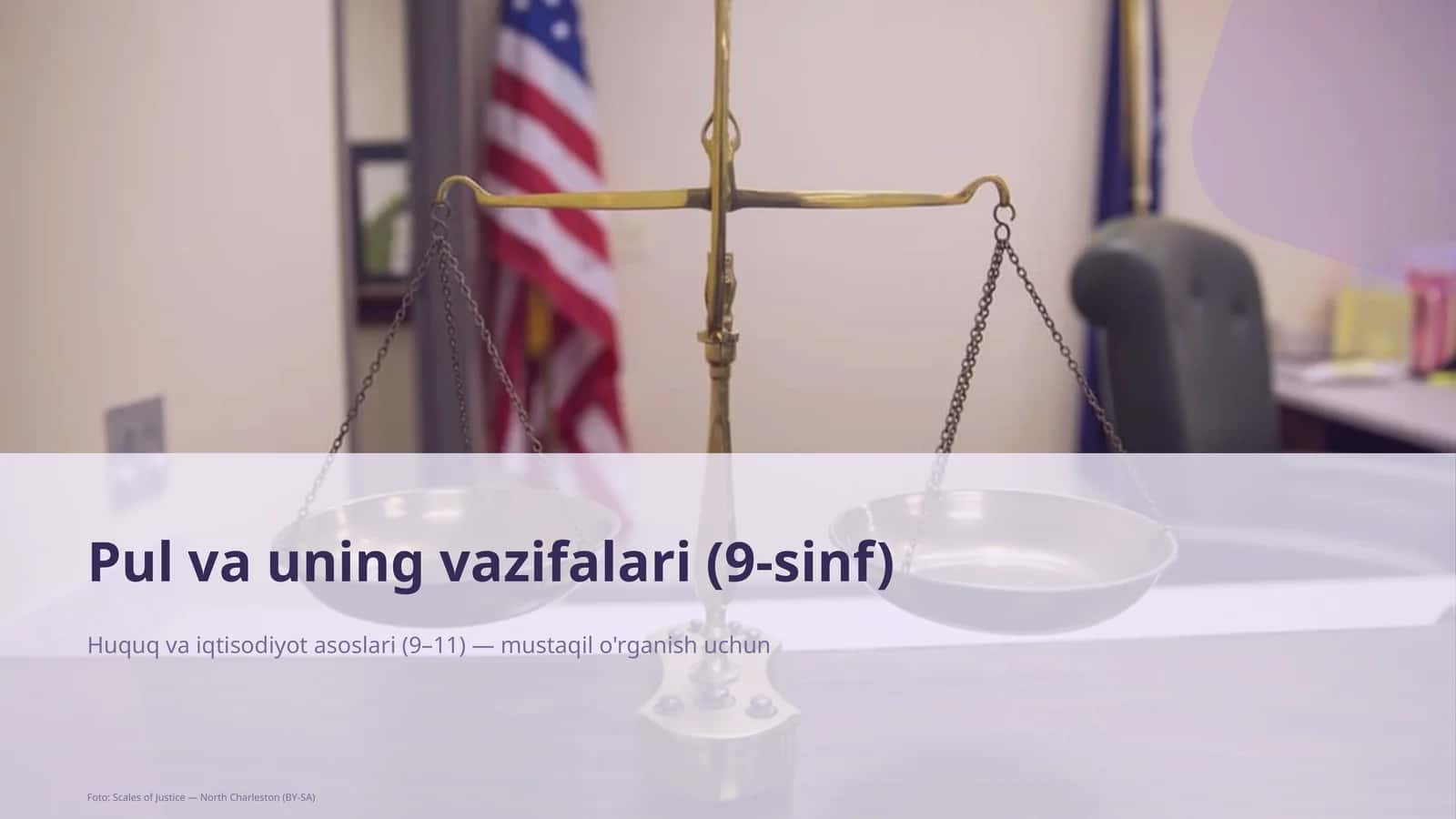 Pul va uning vazifalari (9-sinf) 1