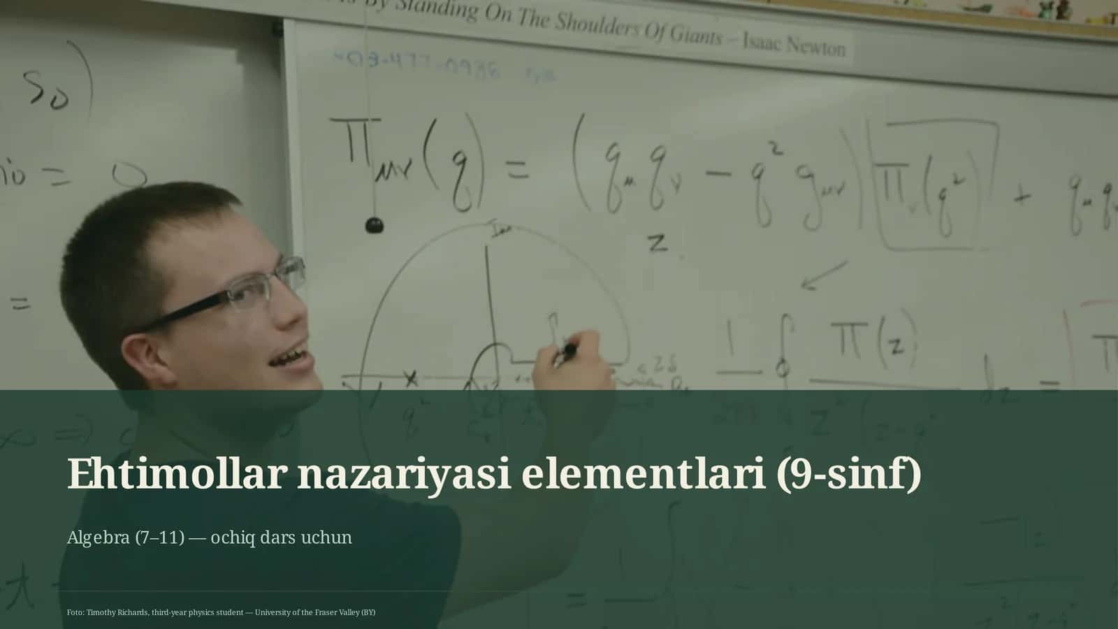 Ehtimollar nazariyasi elementlari (9-sinf) 1