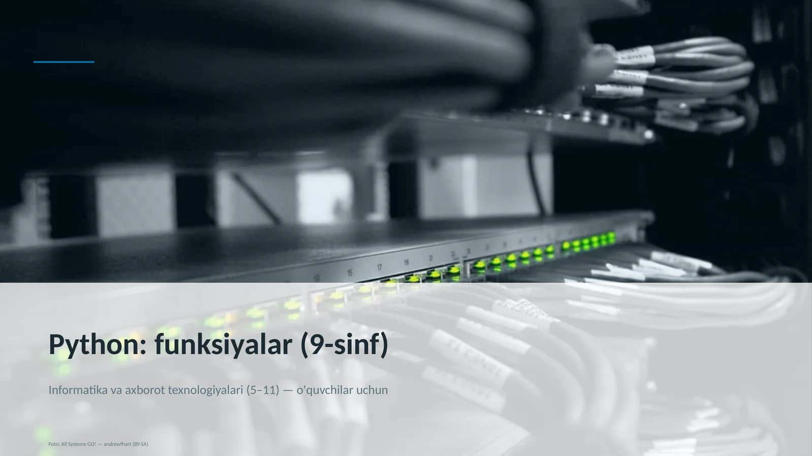 Python: funksiyalar (9-sinf) 1