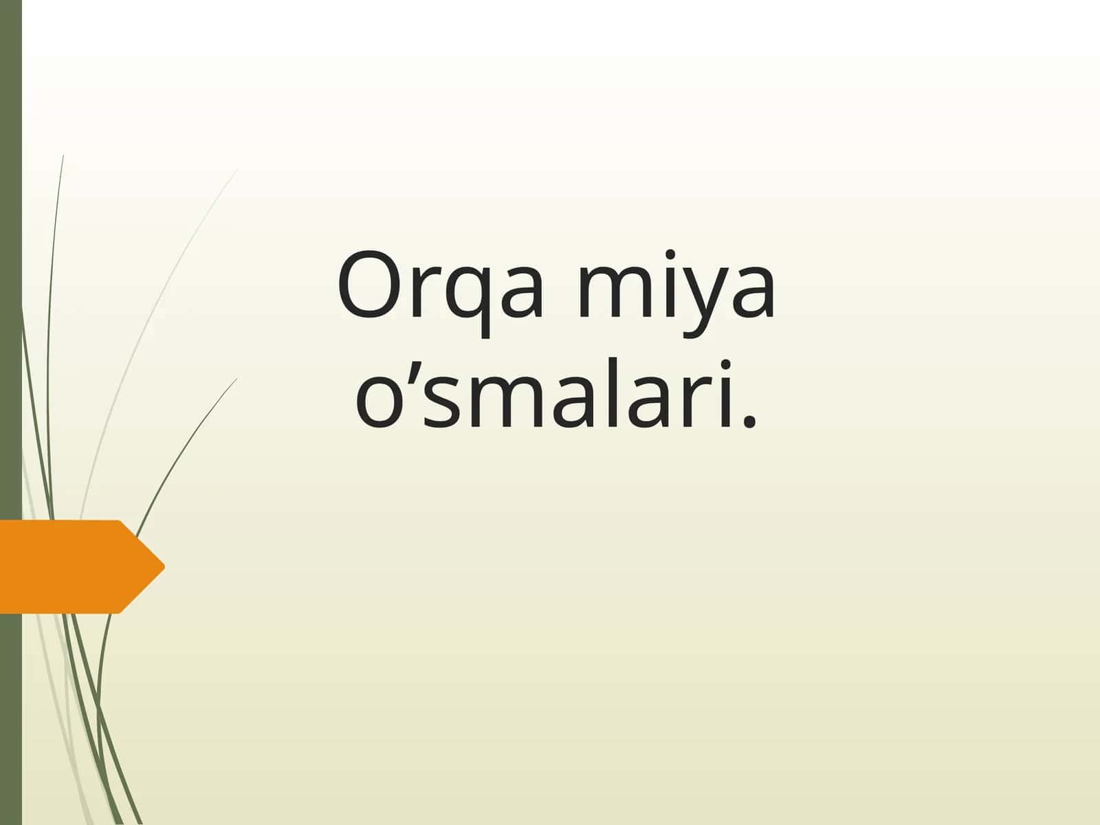 Orqa miya o’smalari 1