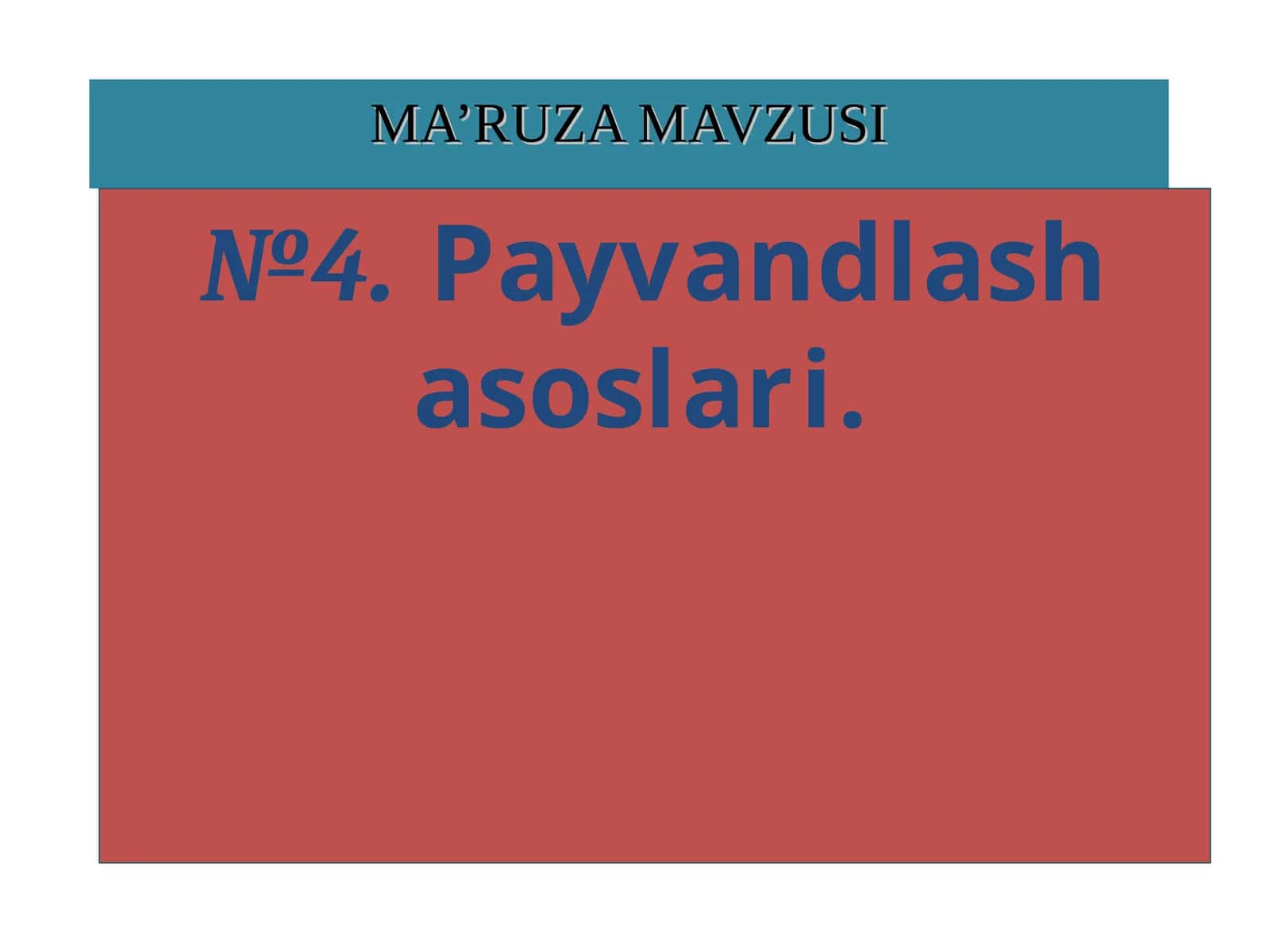 Payvandlash asoslari 1