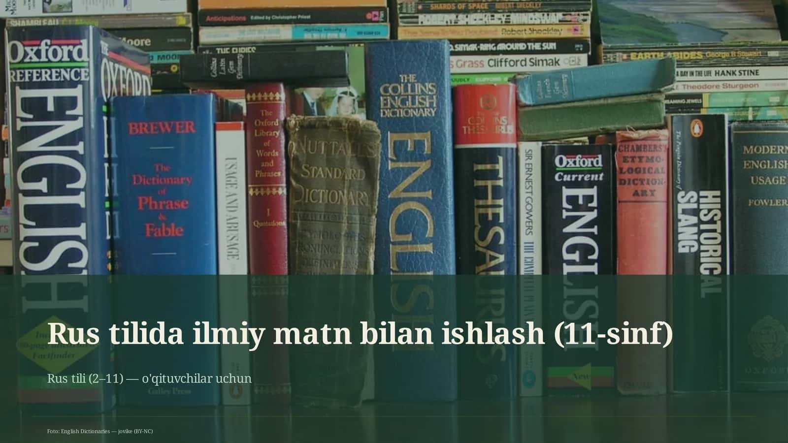 Rus tilida ilmiy matn bilan ishlash (11-sinf) 1