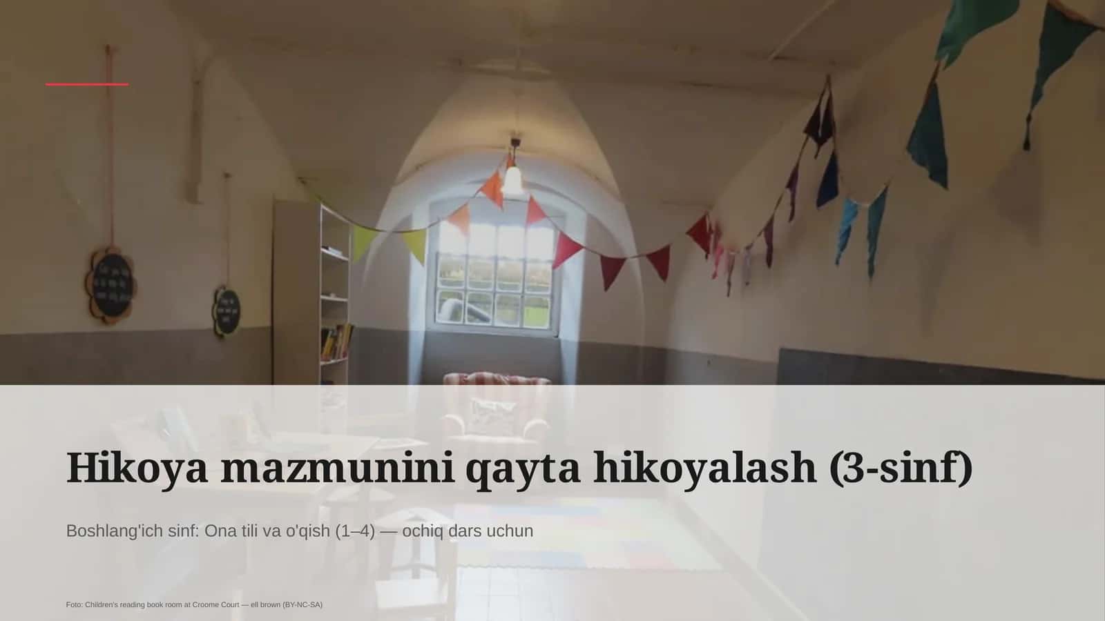 Ona tili va o'qish (1–4) — ochiq dars uchun 1