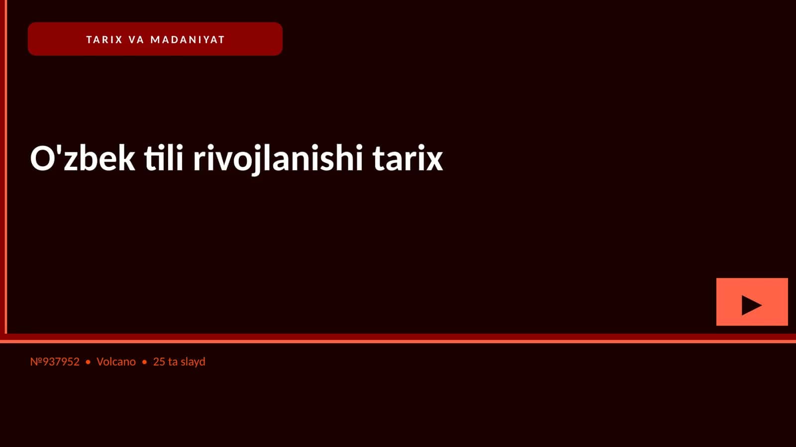 O'zbek tili rivojlanishi tarix 1