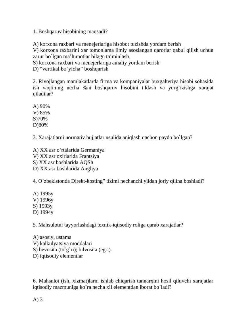 mikroiqtisodiyot test 1