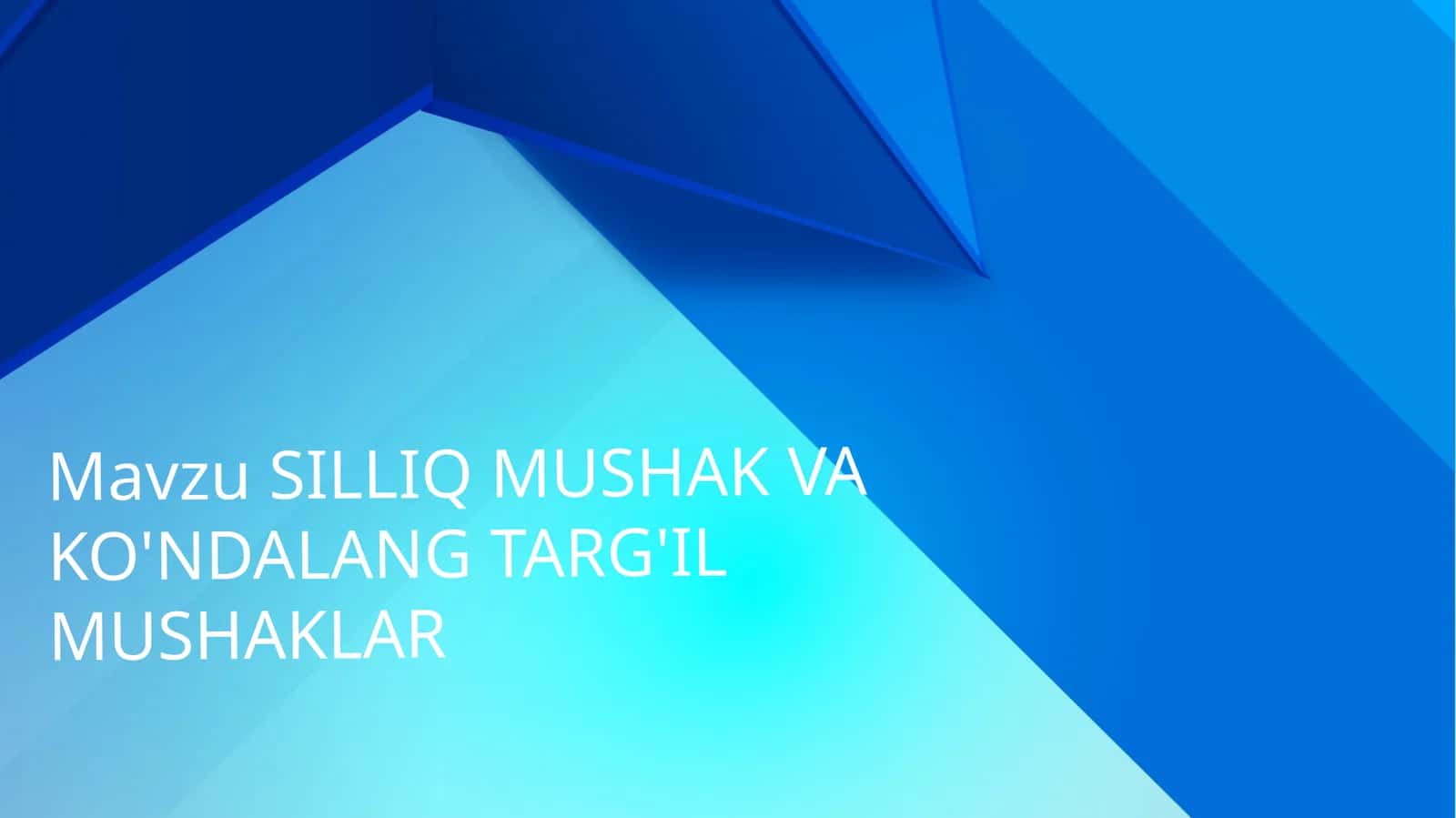 Mushaklar 1