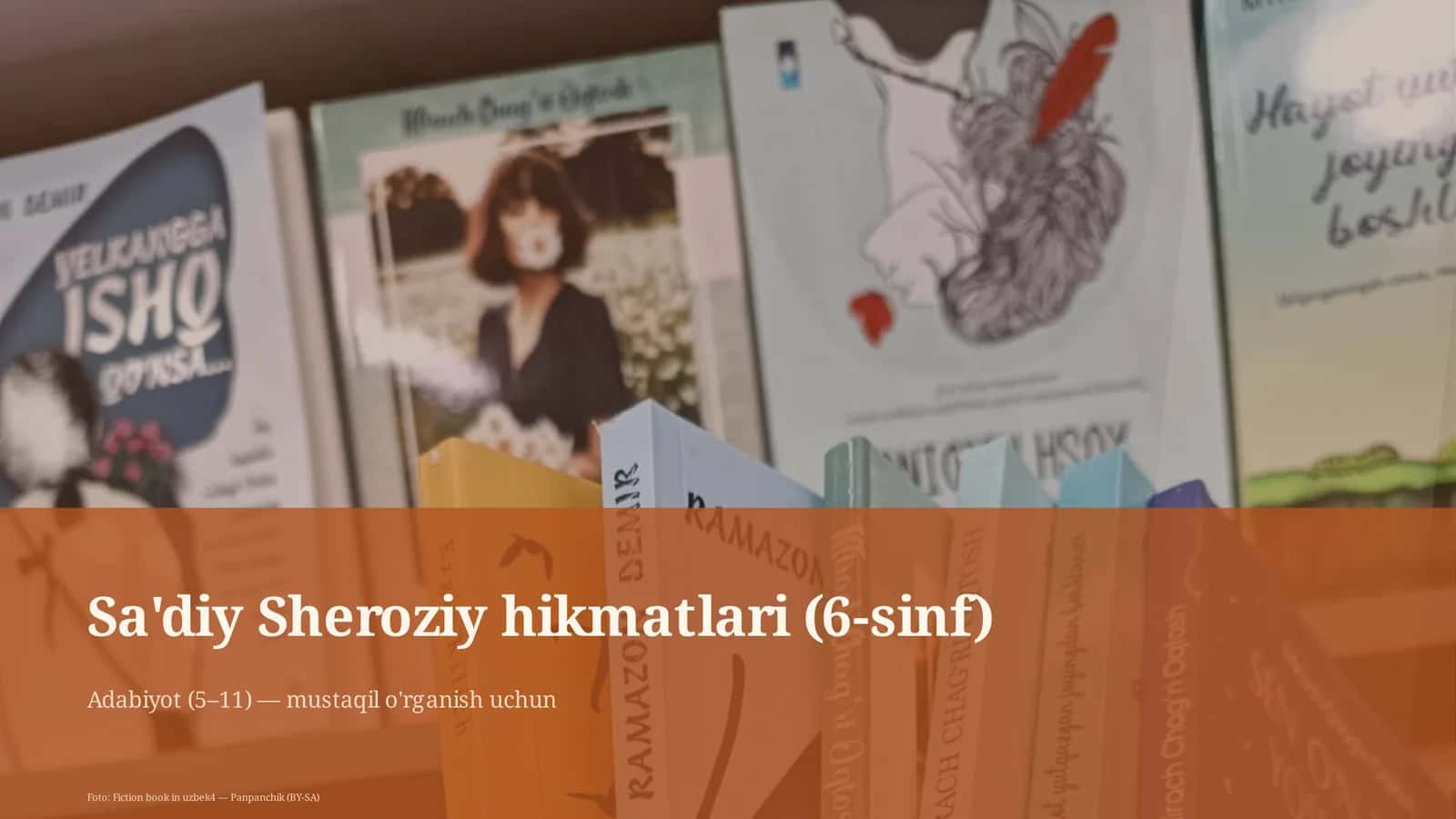 Sa'diy Sheroziy hikmatlari (6-sinf) 1