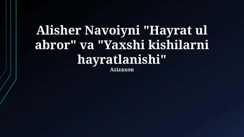 Hayrat ul Abror 1