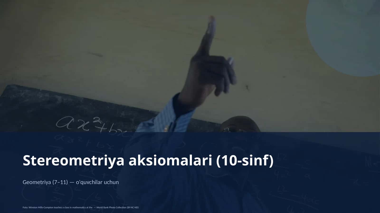 Stereometriya aksiomalari (10-sinf) 1