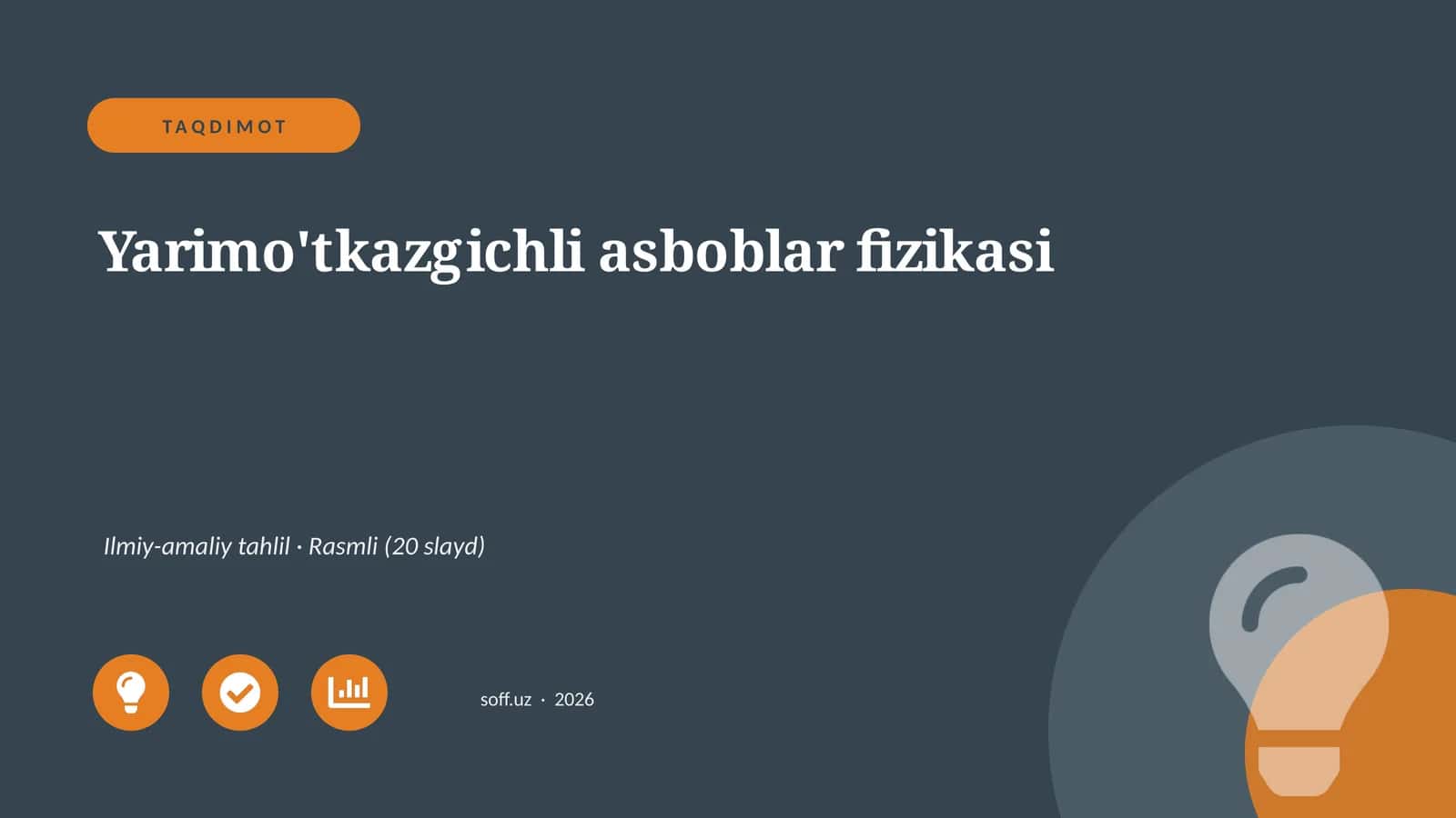 Yarimo'tkazgichli asboblar fizikasi 1