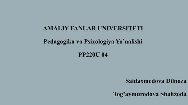 Bolalarni maktabga tayyorlash 1