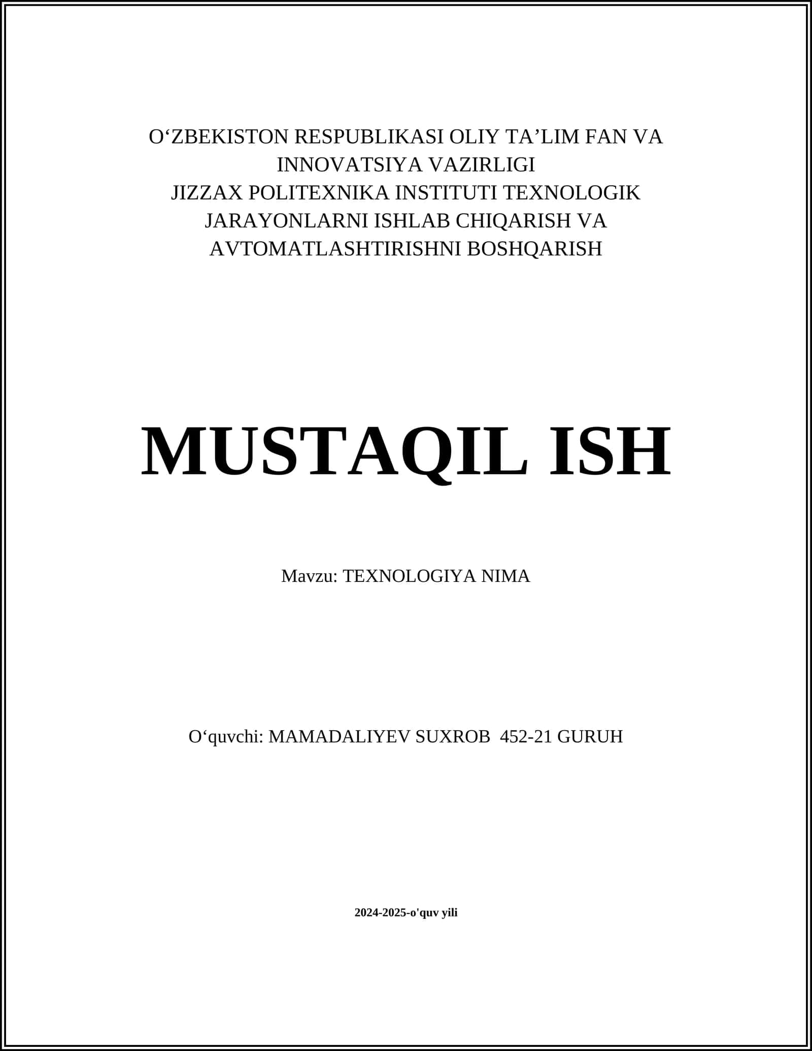 SUN'IY INTELLEKT VA UNING RIVOJLANISHI 1