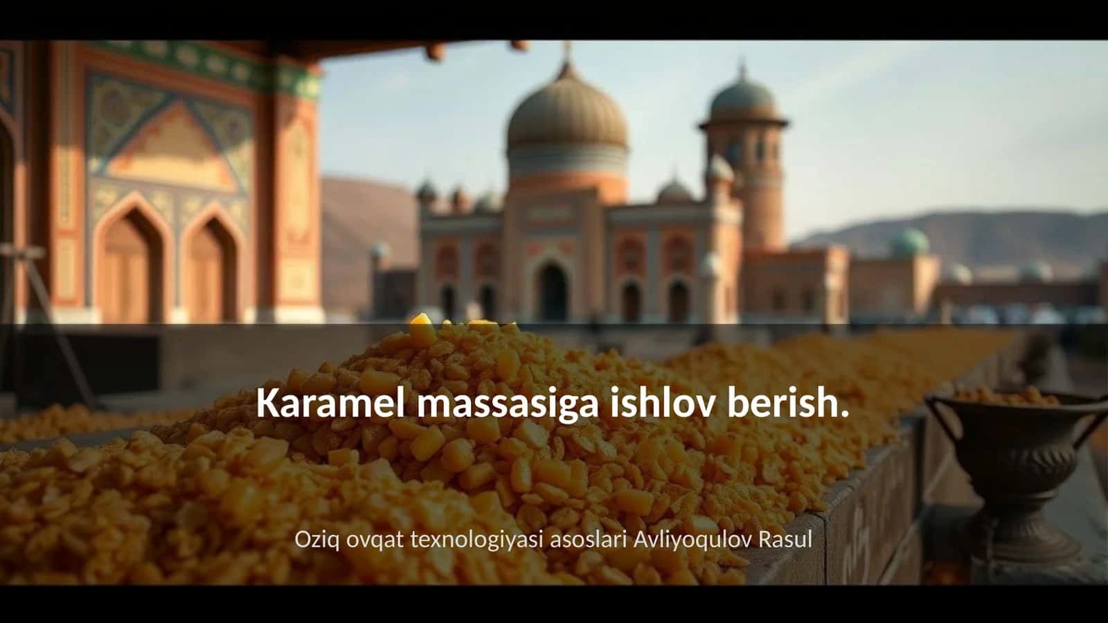 Karamel massasiga ishlov berish 1