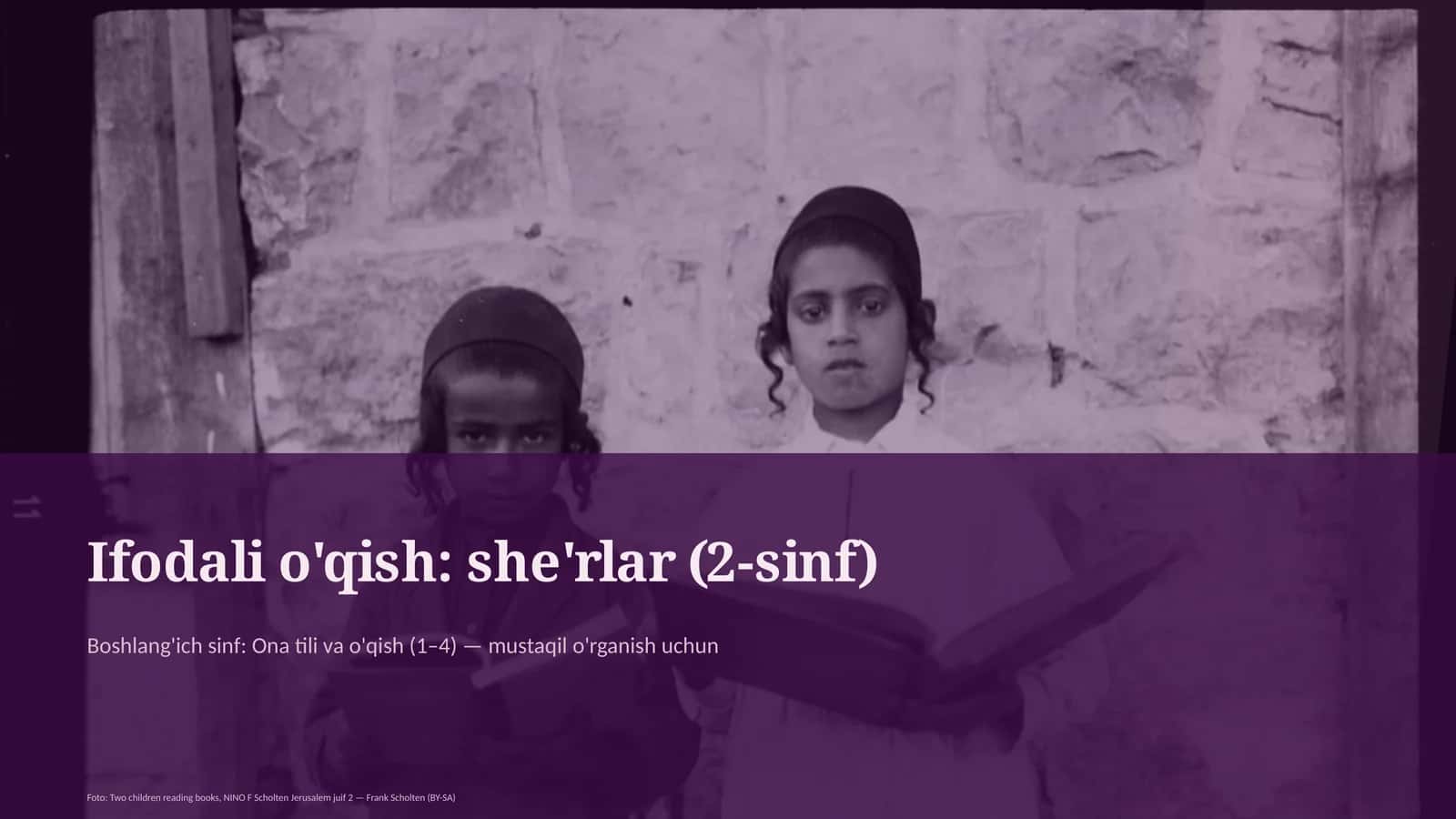 Ifodali o'qish: she'rlar (2-sinf) 1