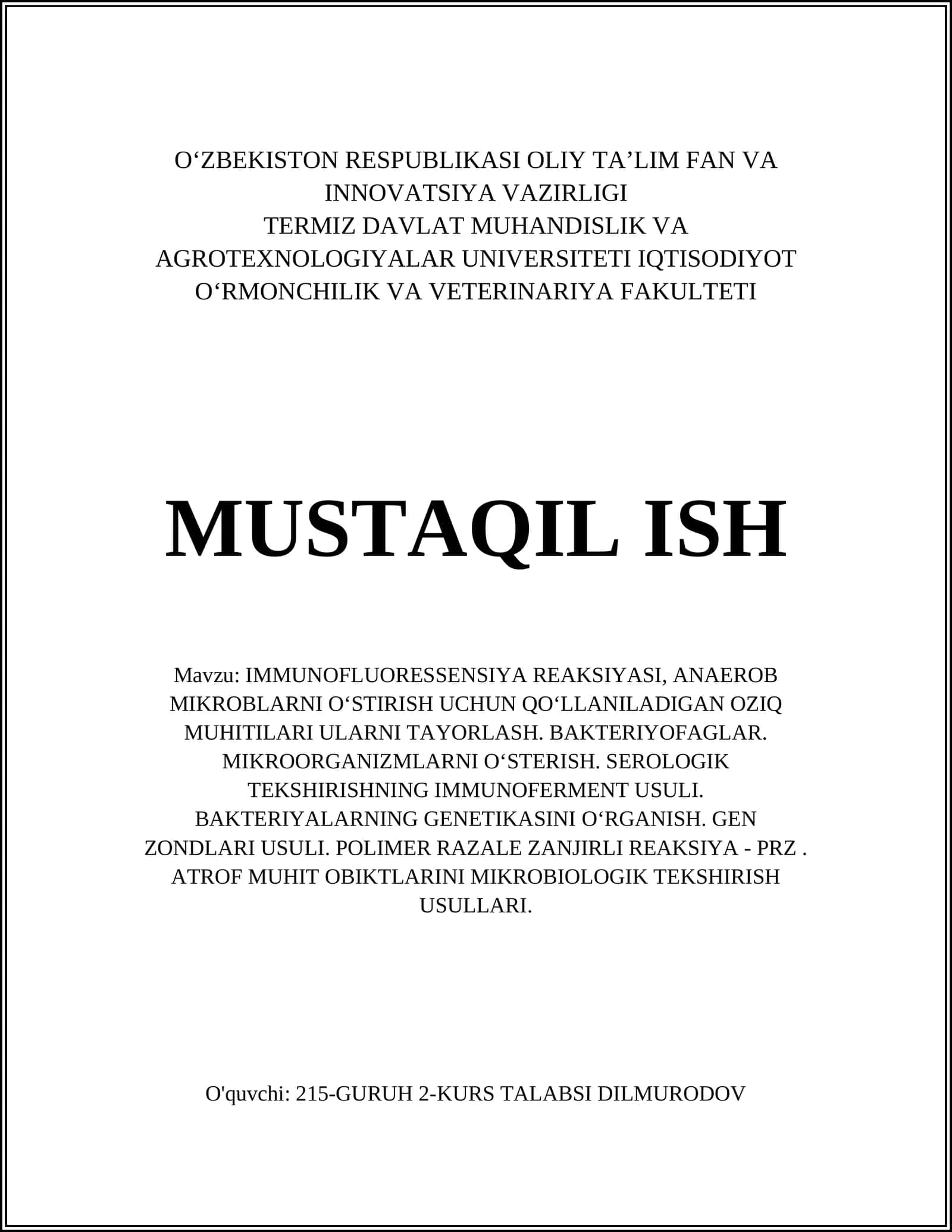 IMMUNOFLUORESSENSIYA REAKSIYASI 1