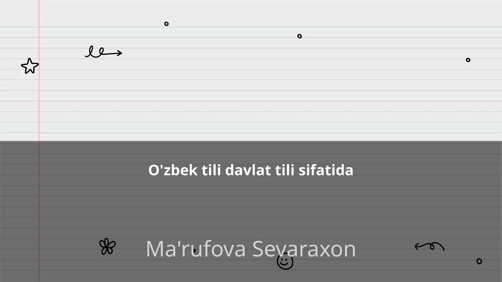 O'zbek tili davlat tili sifatida 1