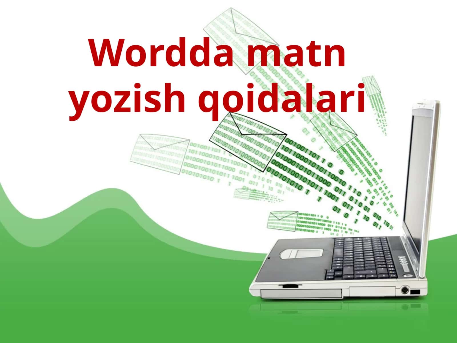 Wordda matn yozish qoidalari 1