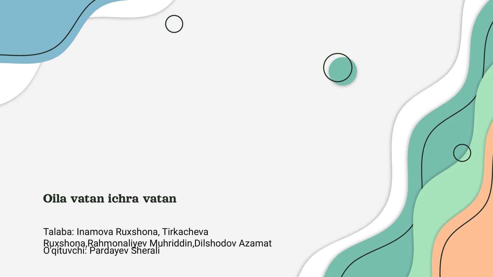 Oila va Vatan Ichra Vatan 1