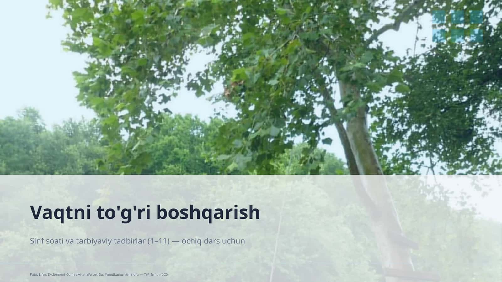 Vaqtni to'g'ri boshqarish 1