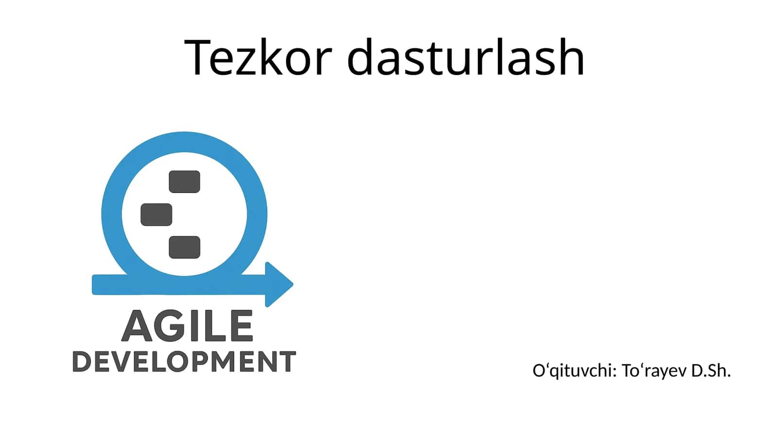 Zamonaviy dasturiy ta’minot jarayonini tavsiflashda tezlik 1