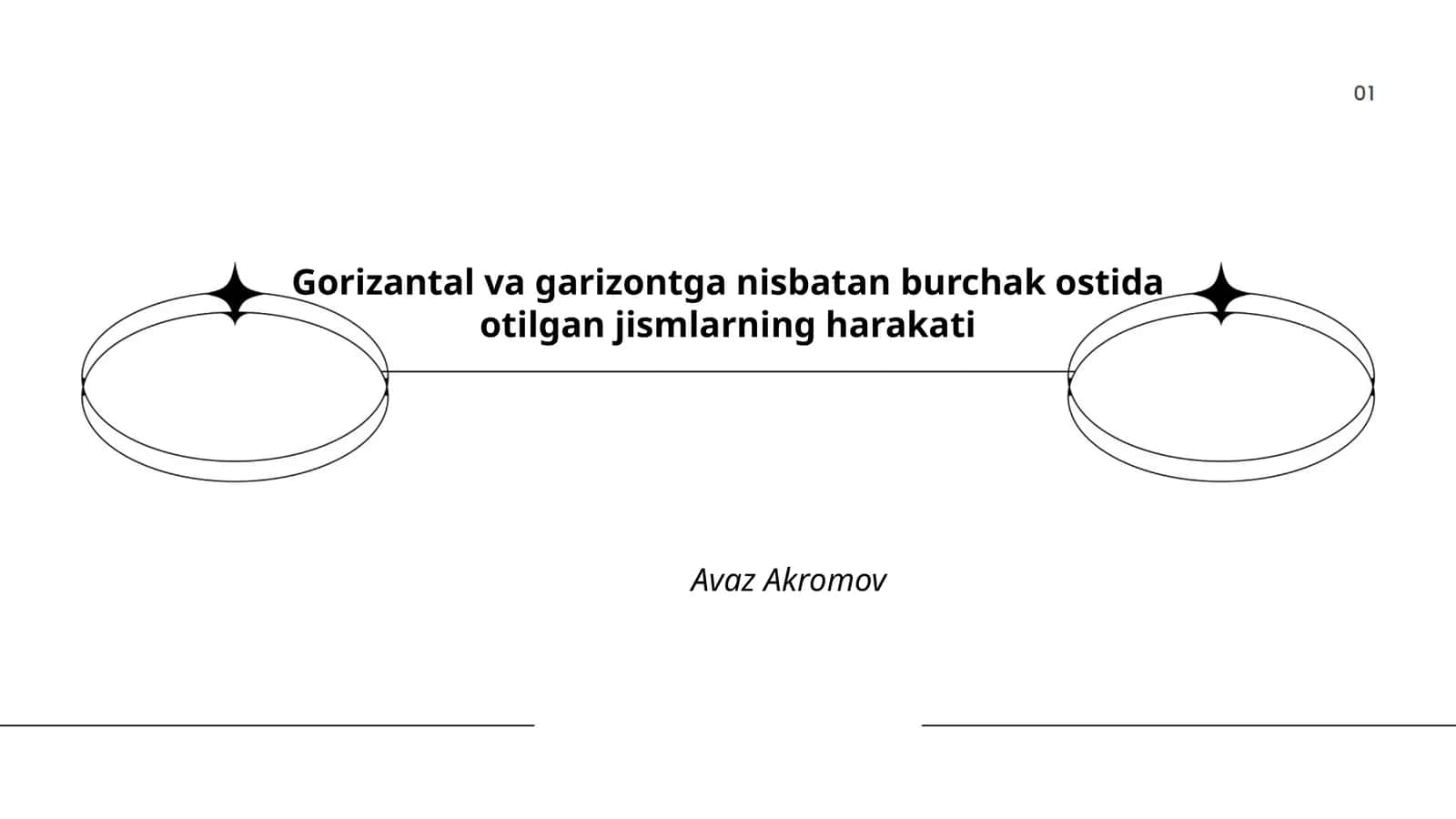 Gorizantal va garizontga nisbatan burchak ostida otilgan jismlarning harakati 1