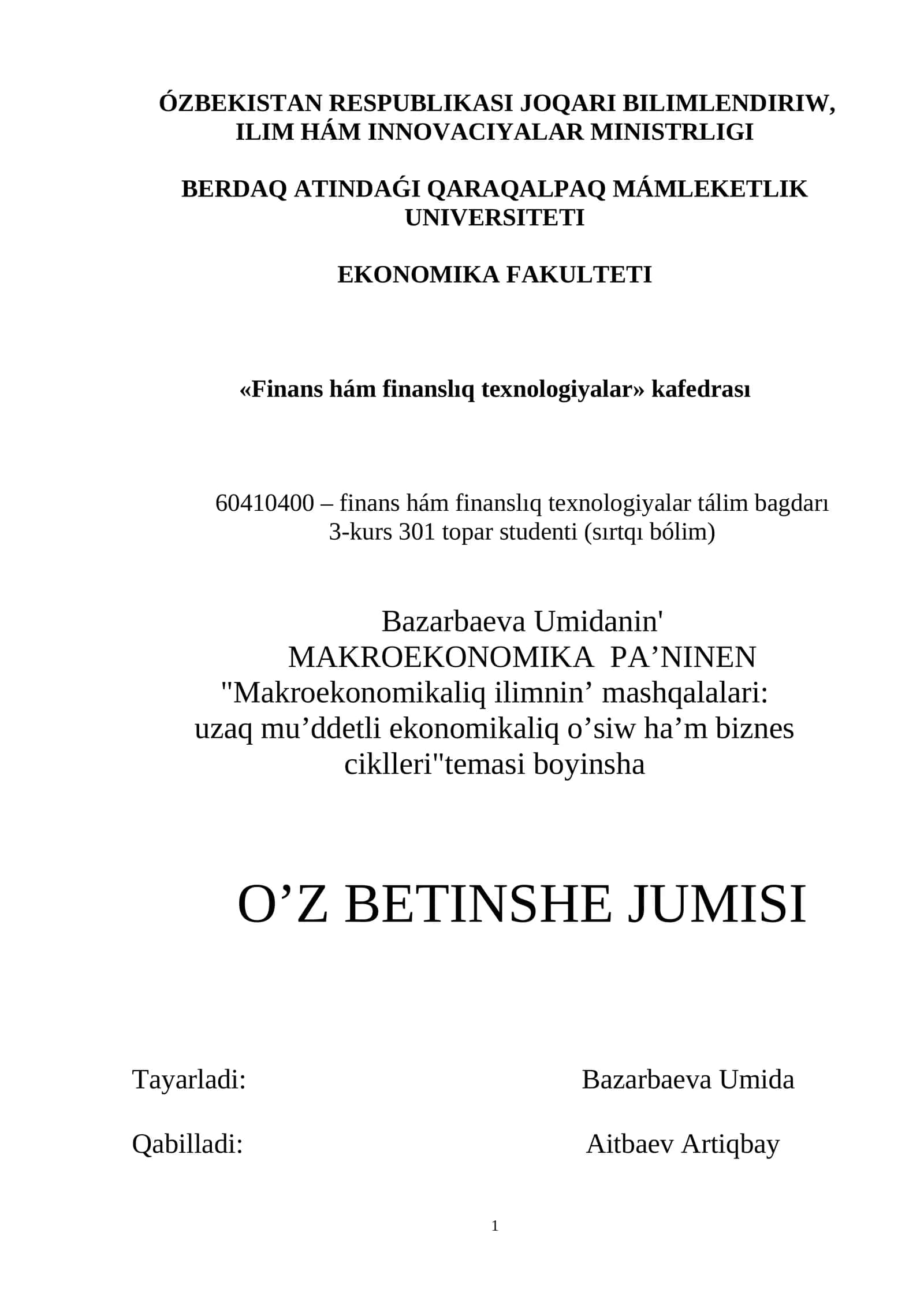 makroekonomika 1