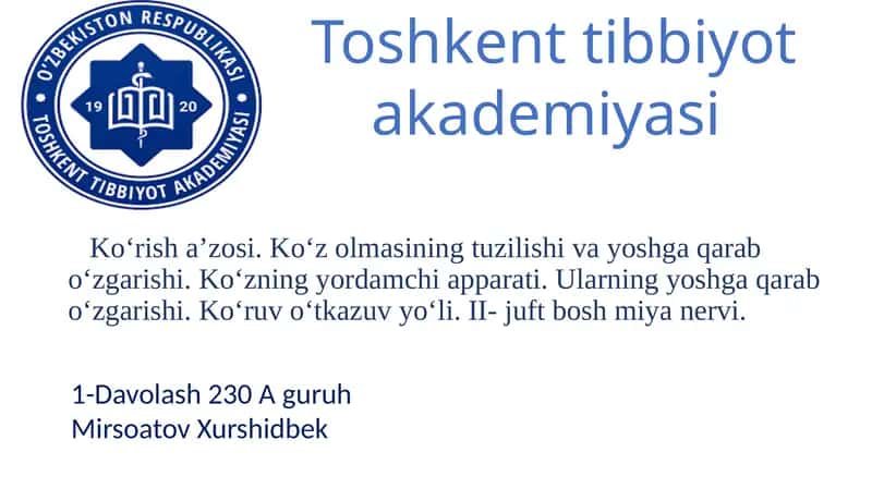 Ko‘risha’zosi.Ko‘zolmasiningtuzilishi 1