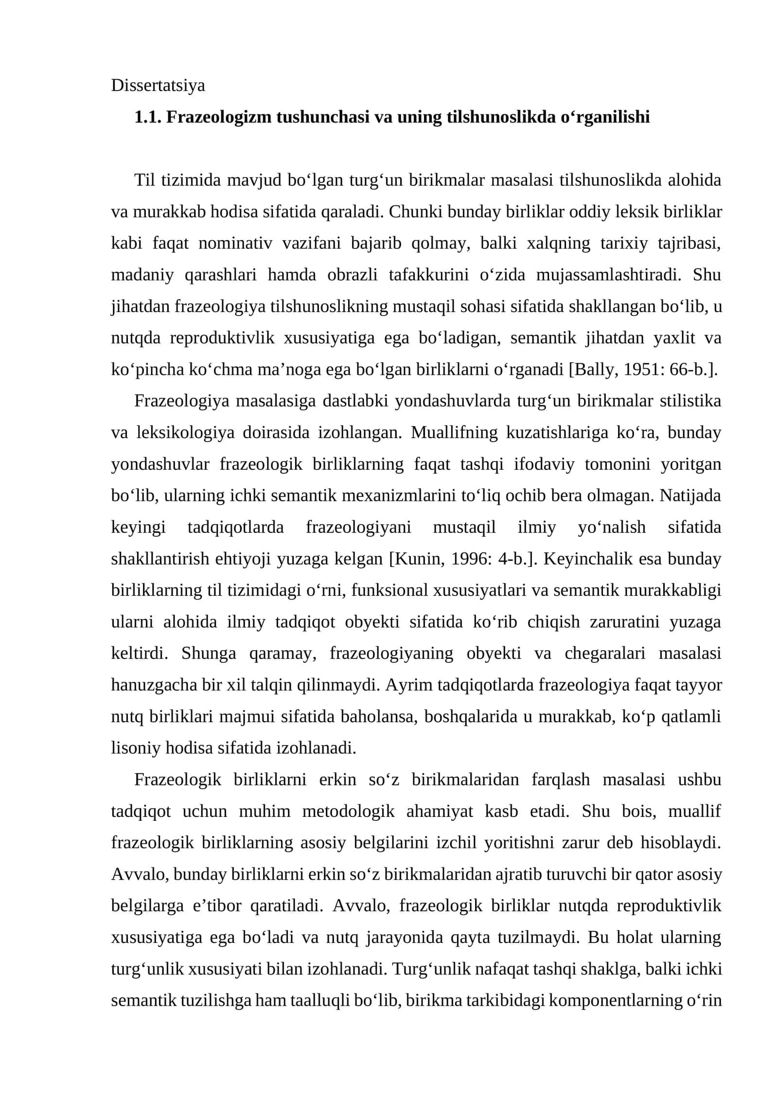 Frazeologizm tushunchasi va uning tilshunoslikda o‘rganilishi 1