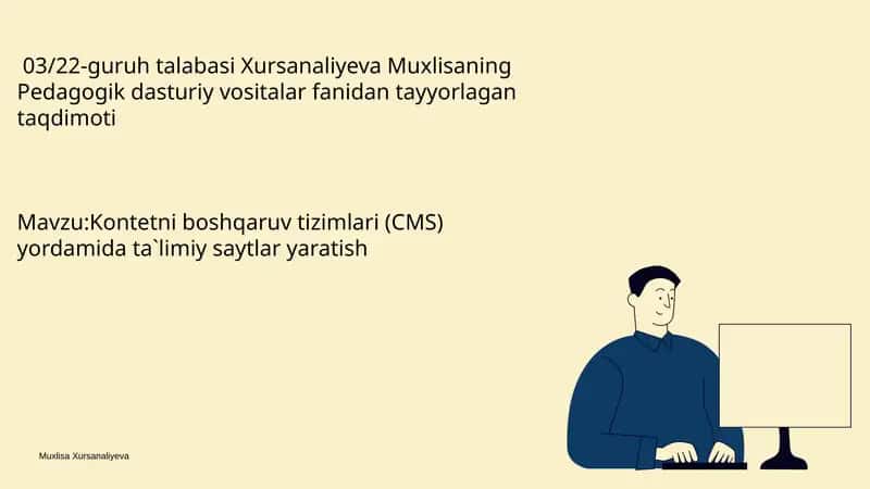 CMS Asoslari: Ta'limiy Saytlar Uchun 1