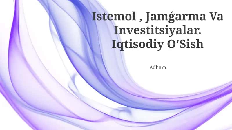 Istemol, Jamg'arma Va Investitsiyalar. Iqtisodiy O'Sish 1
