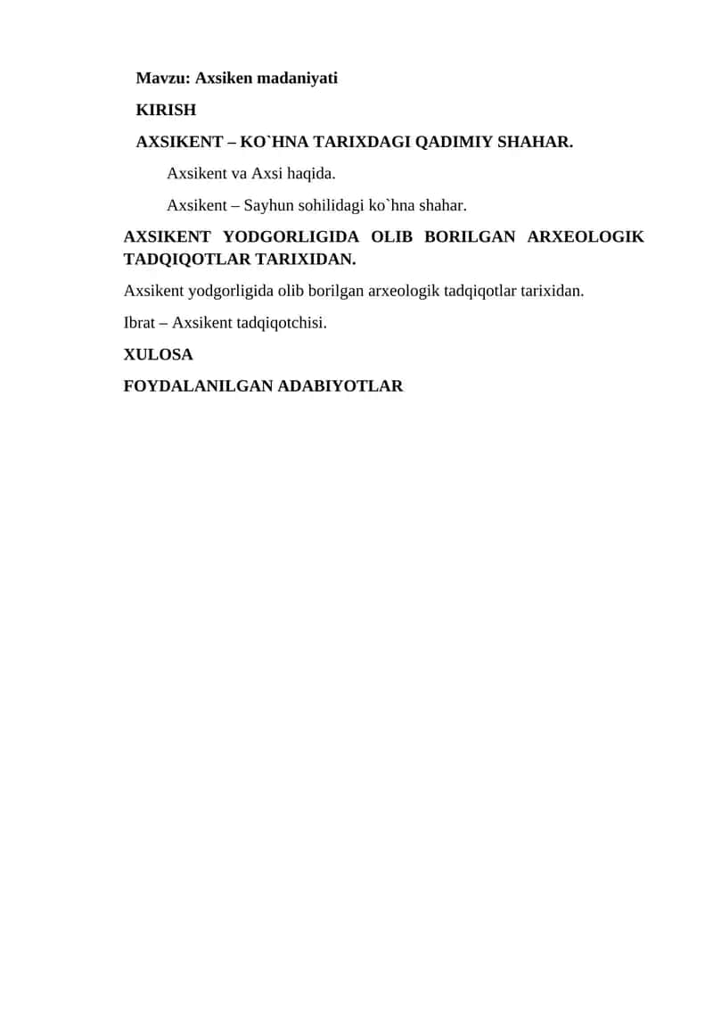 Axsiken madaniyati 1