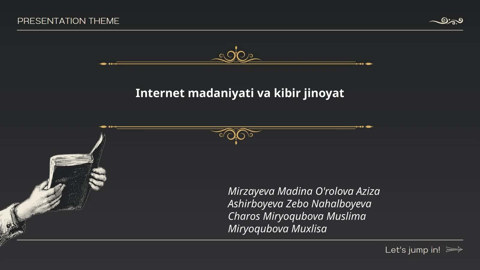 Internet madaniyati va kibir jinoyat 1