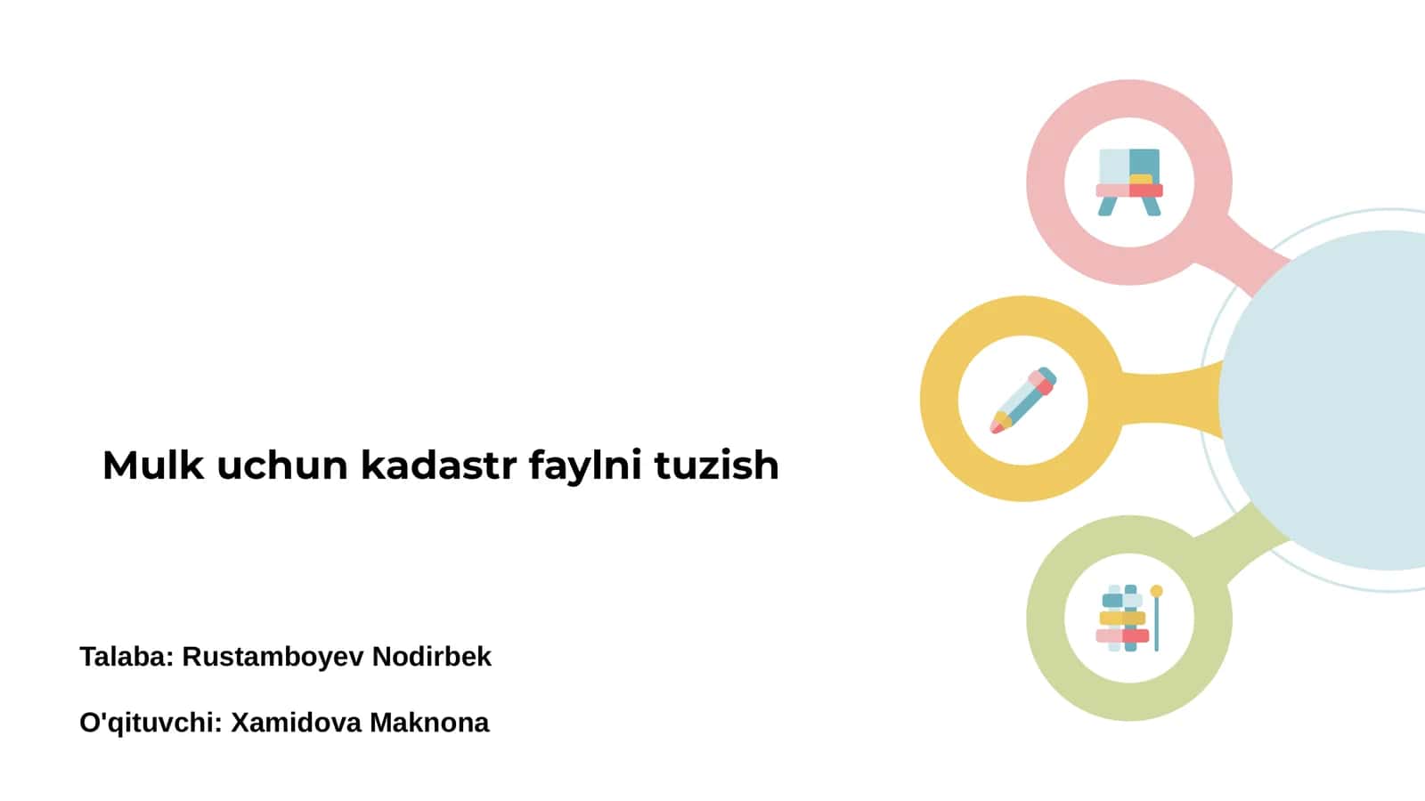Kadastr faylini tuzish 1