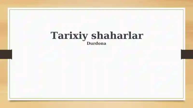 Tarixiy shaharlar 1