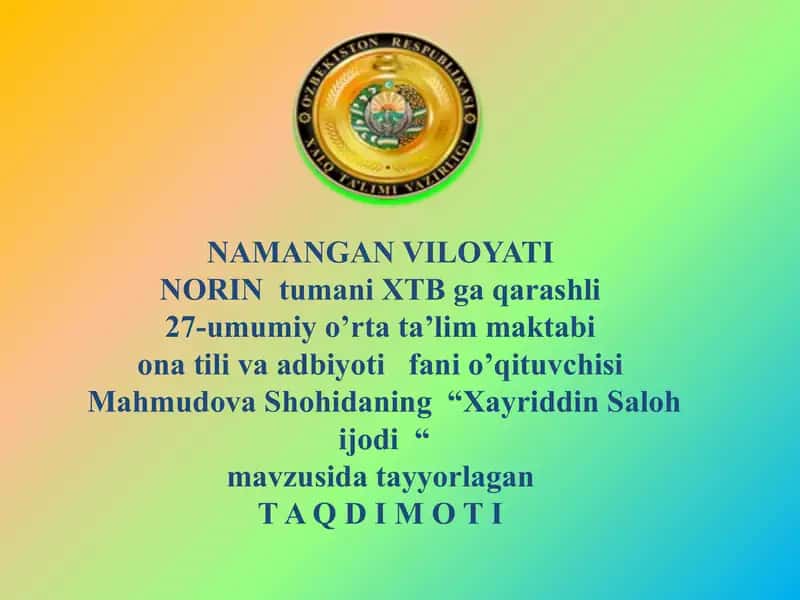 Xayriddin Saloh 1