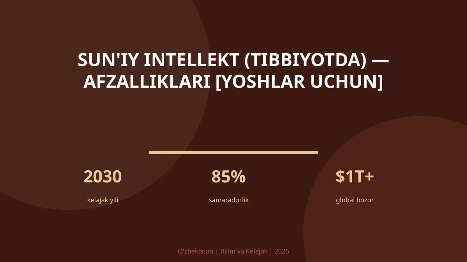 SUN'IY INTELLEKT (TIBBIYOTDA) — AFZALLIKLARI [YOSHLAR UCHUN] 1