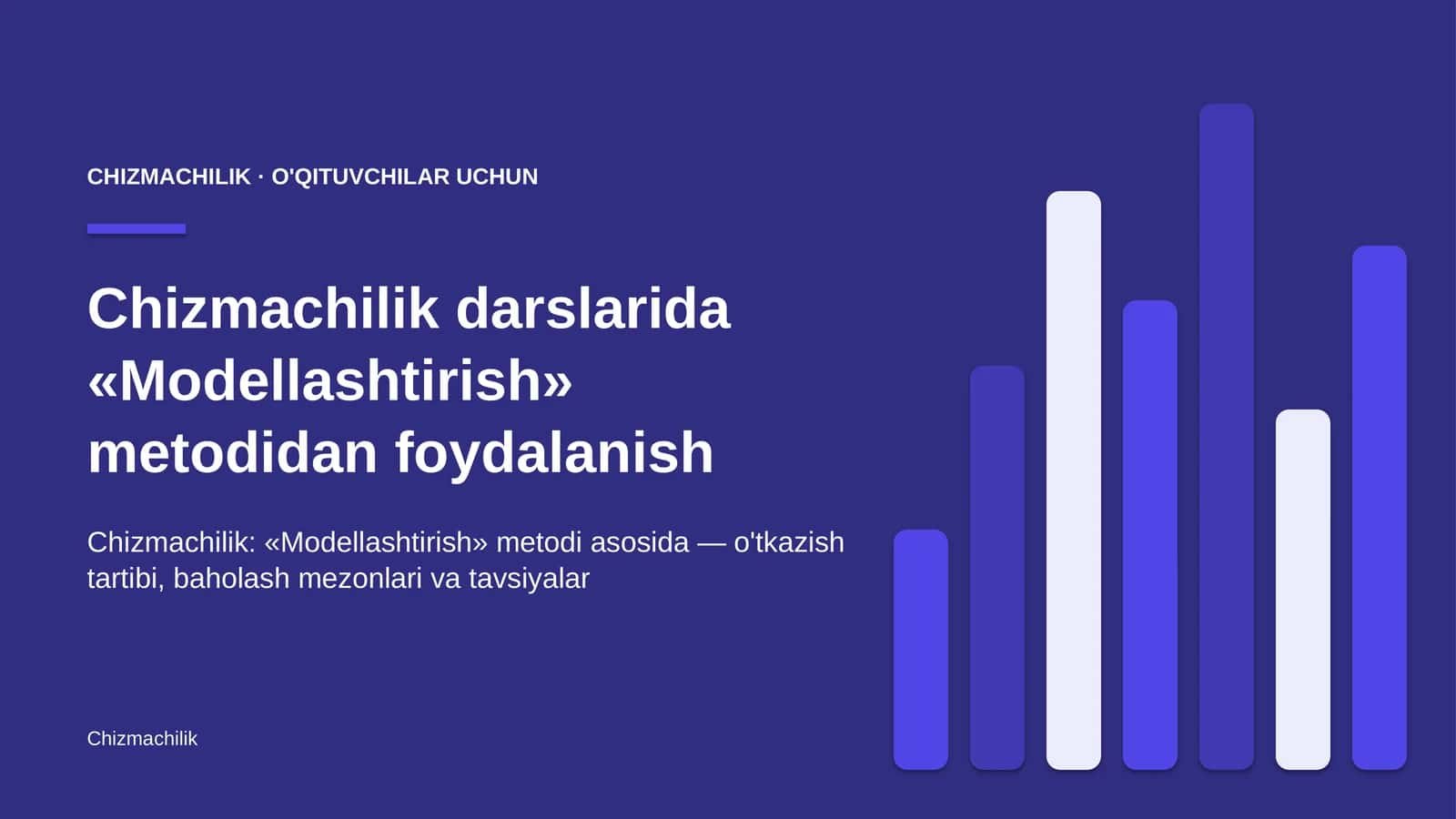 chizmachilik darslarida modellashtirish metodidan foydalanish 1768 1