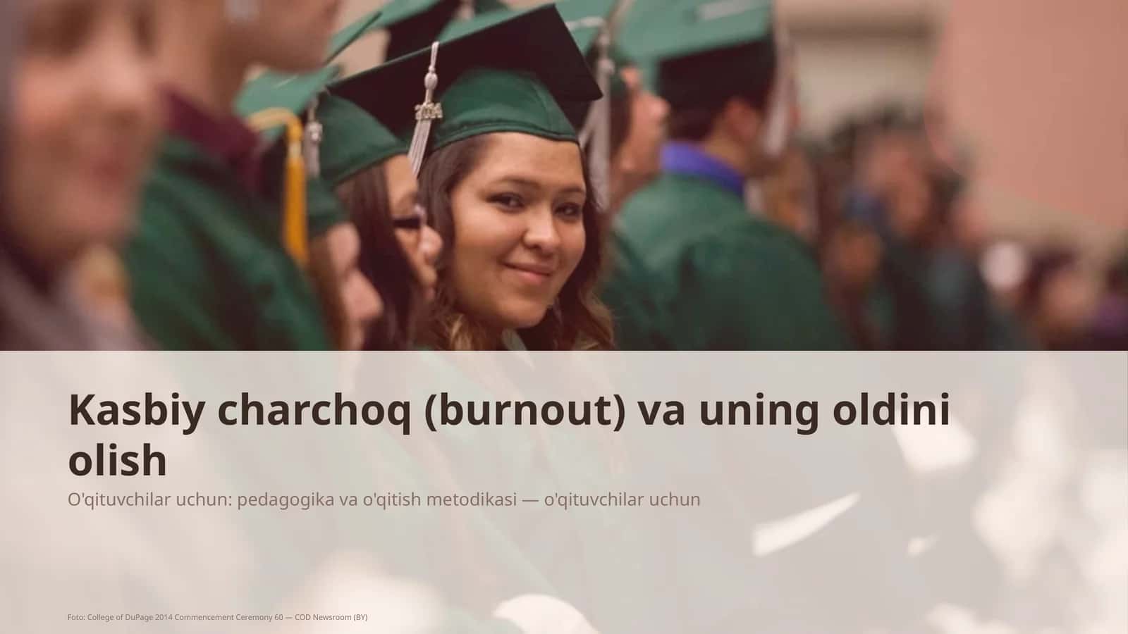 Kasbiy charchoq (burnout) va uning oldini olish 1