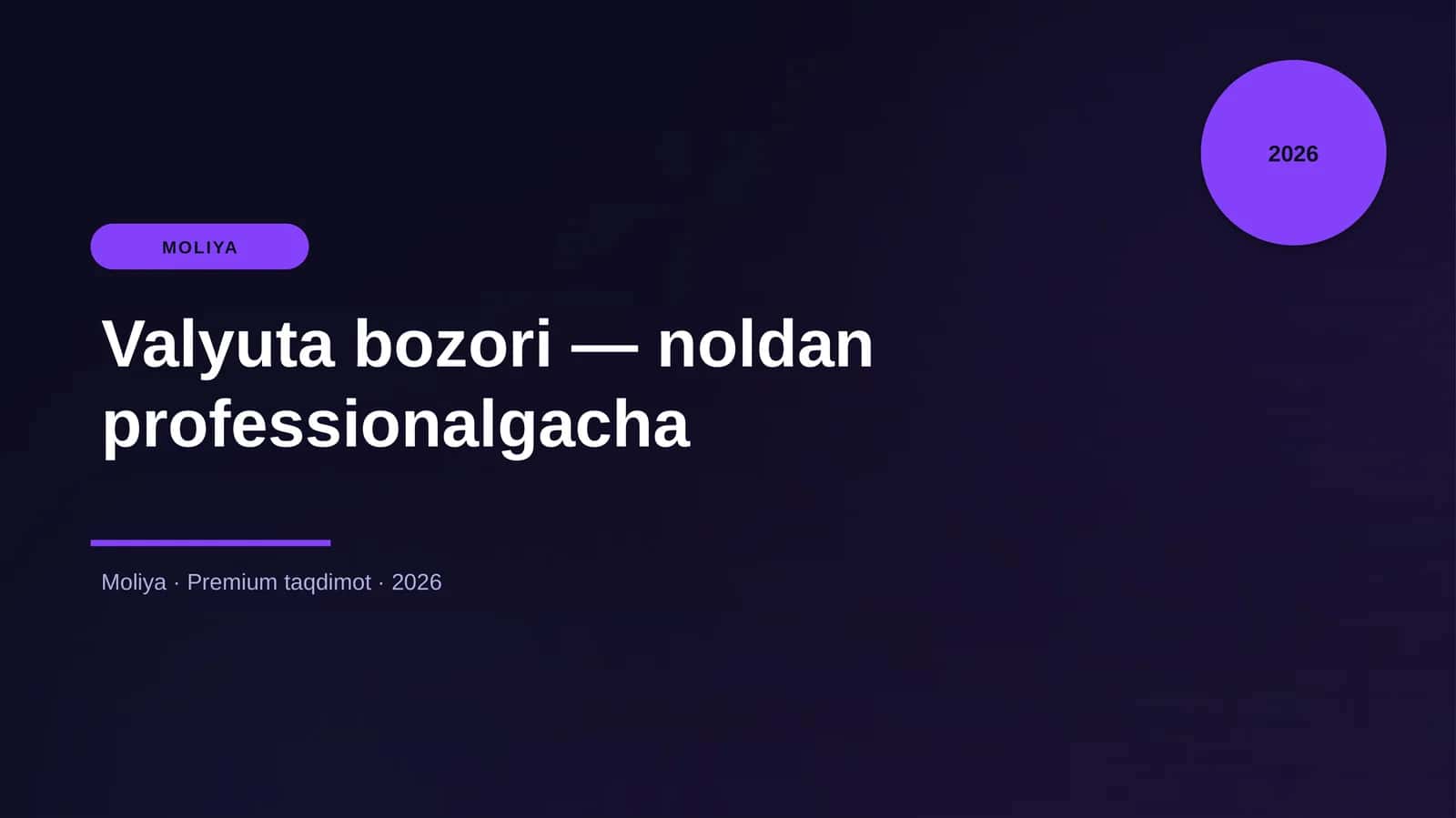 Valyuta bozori — noldan professionalgacha 1