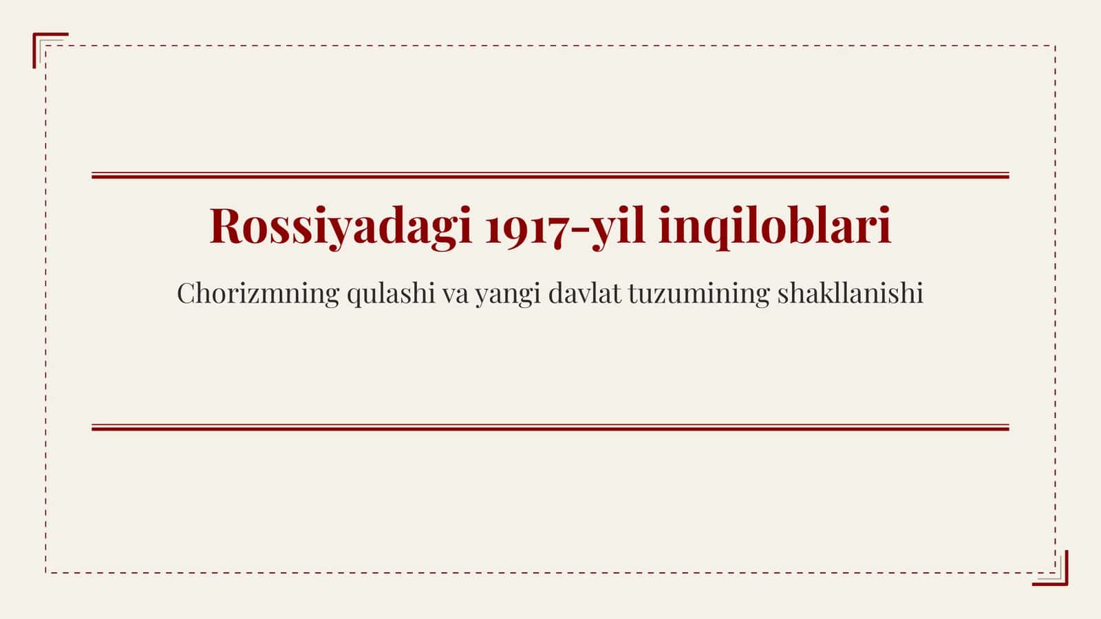Rossiya'dagi 1917-yil inqiloblari 1