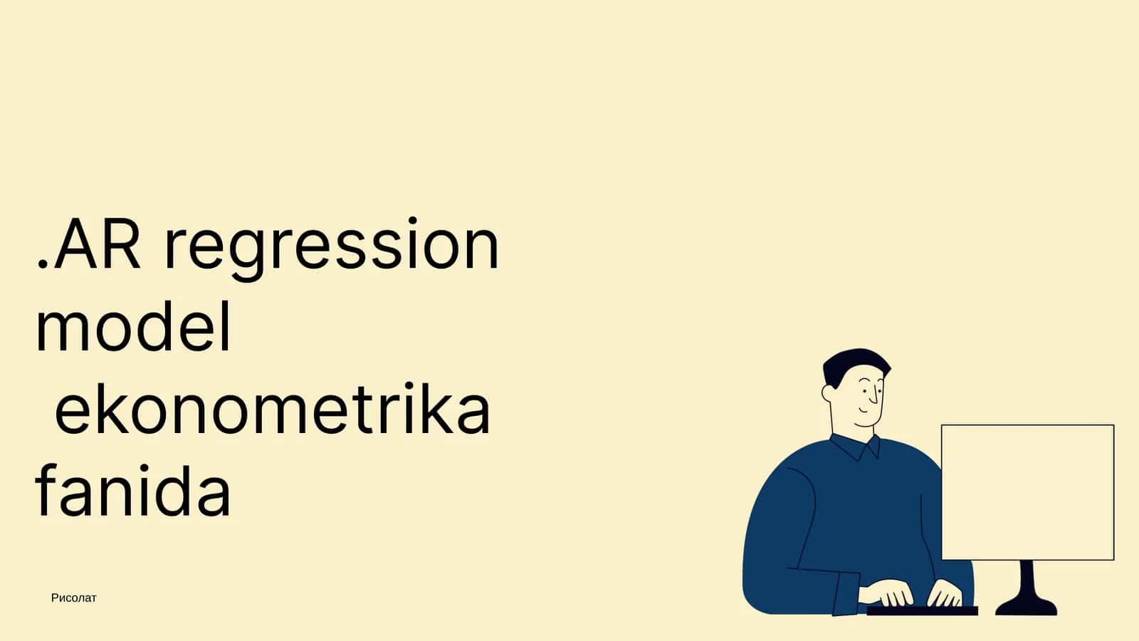 AR regressiya modeli 1