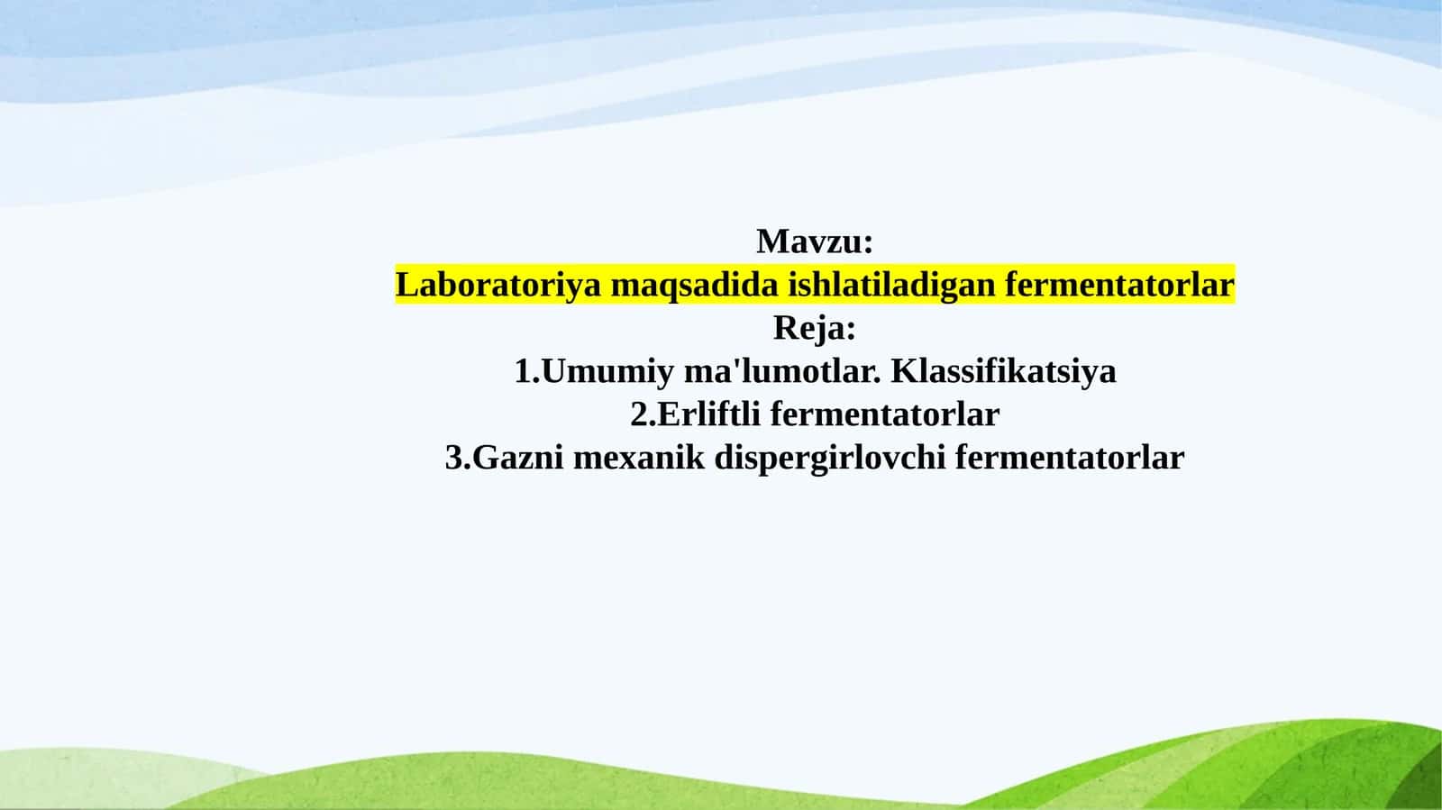 Laboratoriya maqsadida ishlatiladigan fermentatorlar 1