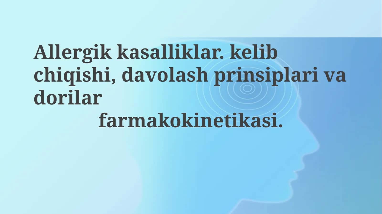 Allergiya Klinikasi 1