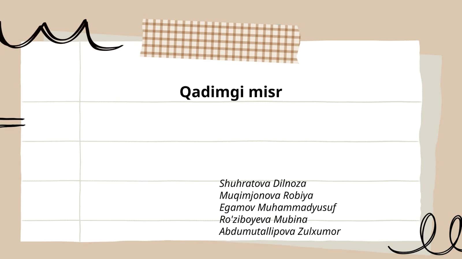 Qadimgi Misr tarixi va hukmronlik davrlari 1