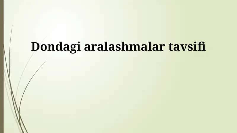 Xamirning ta'rifi 1