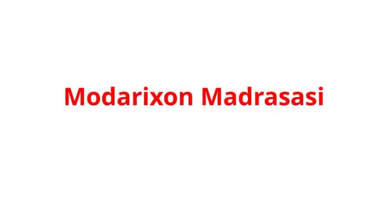 Modarixon Madrasasi 1