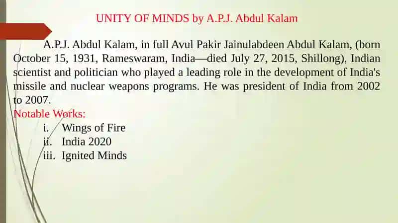 Unity of Minds 1